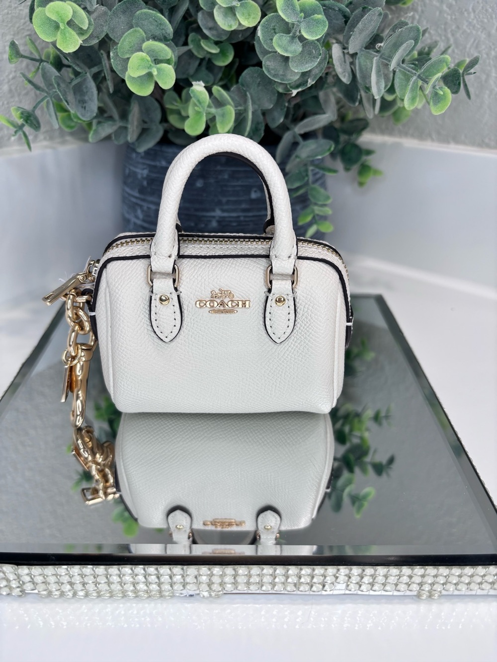 Coach  Mini Rowan Satchel Bag Charm